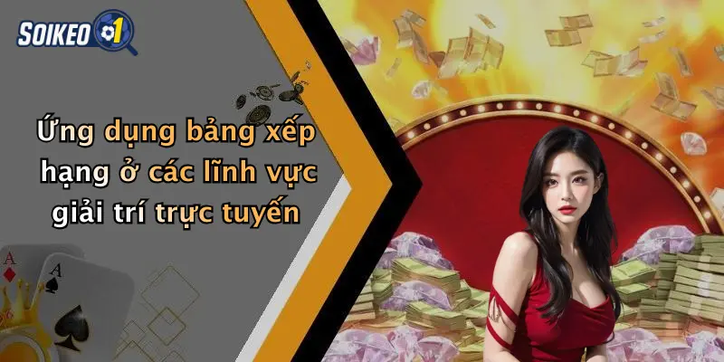 Ứng dụng bảng xếp hạng ở các lĩnh vực giải trí trực tuyến