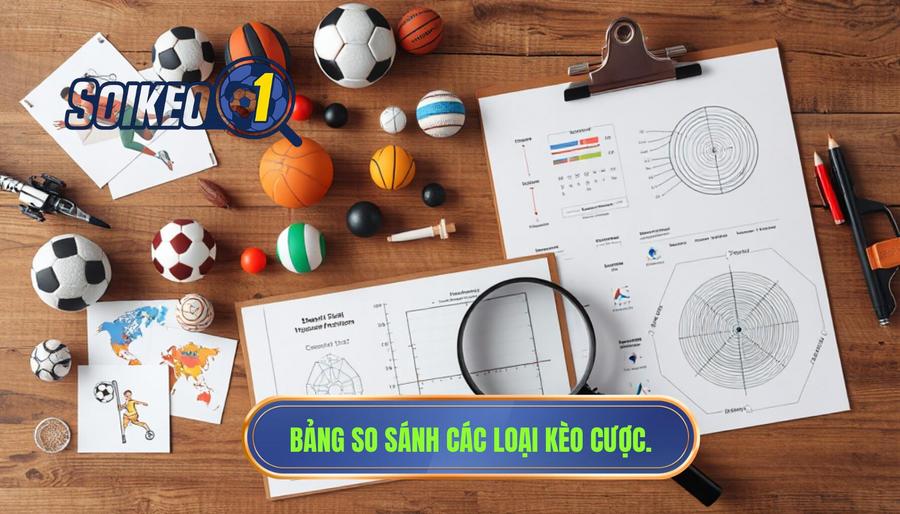 Bảng so sánh các loại kèo phổ biến và cách tiếp cận