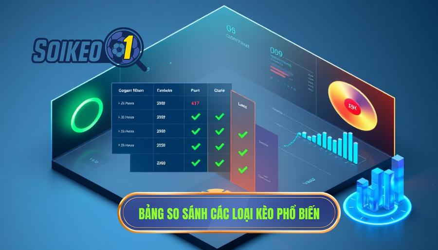 Soi Kèo Nhà Cái Chuẩn Hôm Nay - Dự Đoán Bóng Đá Chính Xác Nhất 4 Bảng so sánh các loại kèo phổ biến hiện nay