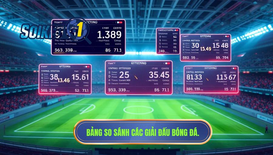 Bảng so sánh các giải đấu bóng đá.